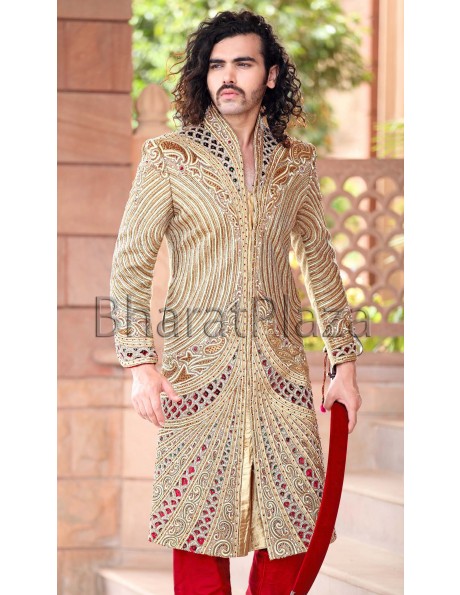  Prince Look Wedding Sherwani Item code : SSJ8111 